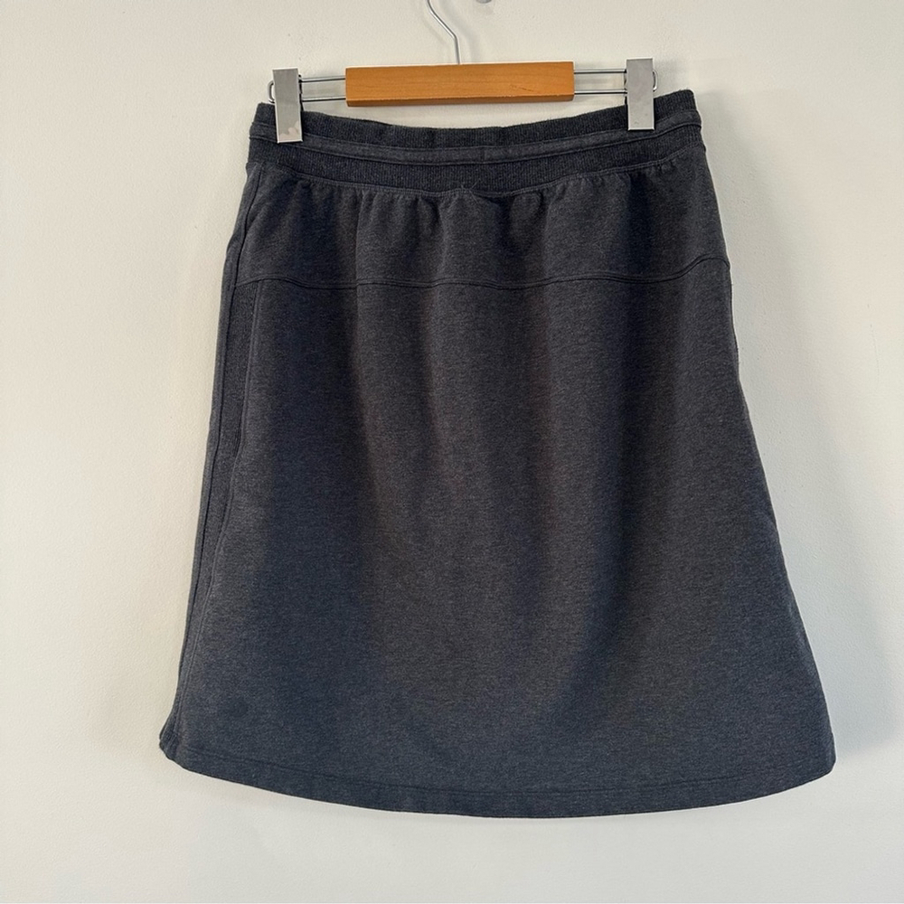 Lululemon Start Anew Skirt *21" Heathered Black Size 8 Office Travel Lightweight - Picture 6 of 11